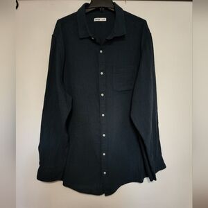 Men's Navy Blue Shirt Big & Tall / Size 2X